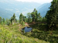 Posezení u jezírka. Dole Bad Hofgastein