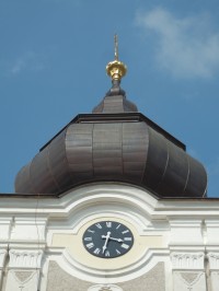 Detail věže s hodinami