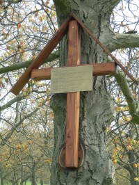 Kříž na stromě v oboře
