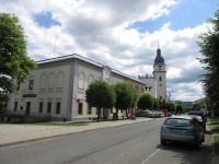 Radnice, kostel a zvonice