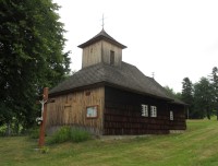 Vyšná Polianka – dřevěný řecko-katolický kostel sv. Paraskievy