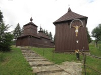 Korejovce - dřevěný řeckokatolický chrám Ochrany Přesvaté Bohorodičky