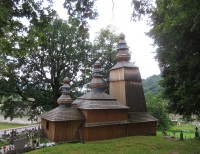Hunkovce – dřevěný řeckokatolický kostel Ochrany Přesvaté Bohorodičky
