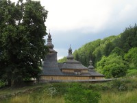 Miroľa - dřevěný řeckokatolický chrám Ochrany Přesvaté Bohorodičky