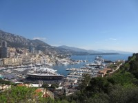 Pohled přes přístav směr Monte Carlo