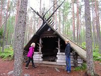 Tábořiště v parku Salamajärvi