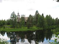 Finsko - Petäjävesi, dřevěný křížový kostel