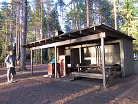 Tábořiště u jezera Haukkajärvi