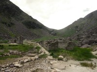 Ruiny hornické vesnice