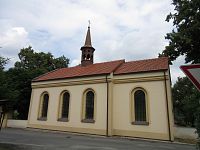 Stradonice - kostel sv. Liboria od silnice