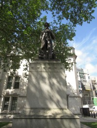 Socha Abrahama Lincolna na náměstí Parliament Square