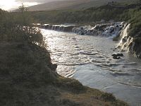 Vodopád Hraunfossar ještě jednou