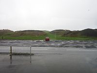 Island – jezero Mývatn (Komáří jezero), kemp Bjarg-kemp v Reykjahlíð, pseudokrátery Skútustadagígar, jezero Viti crater lake, geotermální oblast Hverir