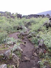 Na cestě k sopce Hverfjall Crater