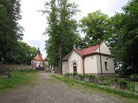 Jílové u Prahy - hřbitov s kostelem Božího těla
