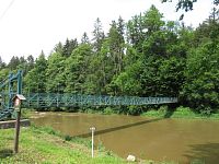 Lanový most na zastávku Stvořidla