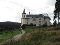 Neratov - kostel Nanebevzetí Panny Marie se skleněnou střechou