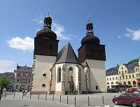 Náchod - Masarykovo náměstí - kostel sv. Vavřince