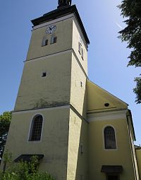 Vizovice - Palackého náměstí - kostel sv. Vavřince