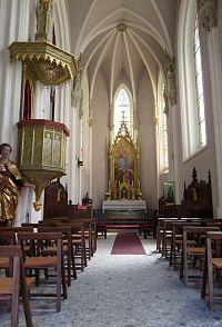 Hrad Bítov - kostel Nanebevzetí Panny Marie