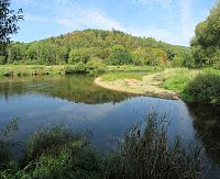 Soutok Berounky vlevo a Klabavy vpravo