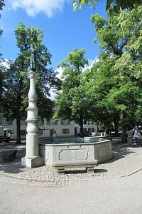 Park Lindenhof - kašna Hedviky