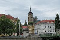 Hradec Králové - Pražský most a věže katedrály sv. Ducha