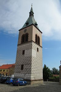 Kouřim - zvonice u baziliky sv. Štěpána