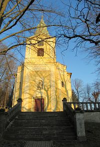 Andělská Hora - vstupní věž kostel sv. Michala Archanděla