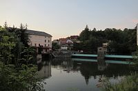 Bubnový jez na Tiché Orlici u pivovaru