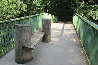 Zrekonstruovaná lávka přes sjezdovku