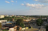 Z hradeb je vidět i městské nádraží