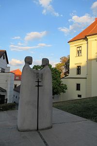 Socha sv. Cyrila a Metoděje z r. 2013
