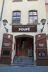 Dominikánská ulice - pivovarský dům Poupě