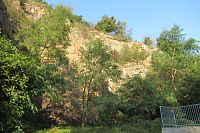 Brno - skály na parkovišti Mlýnské nábřeží