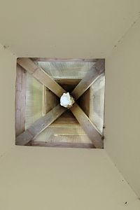 Pohled do střechy kaple