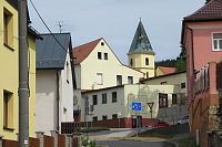 Kynžvart s kostelem sv. Markéty