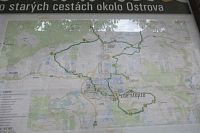 Mapa celé trasy NS, my si projdeme jen tu jižní část