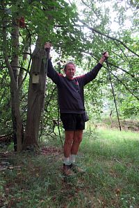 Ota jásá nad zdoláním vrcholu Kozelka