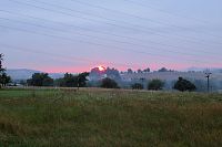 Západ slunce - skoro to vypadá, jako když tam hoří