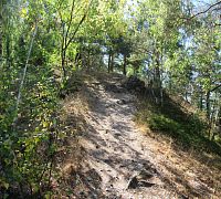 Stoupání už je náročnější