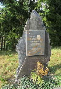 Zálužné - pomník Carla Weisshuhna