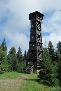 Rozhledna Miloňová - na chvilku vylezlo sluníčko