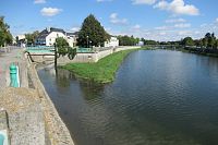 Přerov - potok Strhanec se vlévá do Bečvy