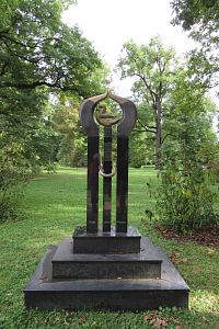 Přerov - park Michalov - památník přátelství měst Přerov - Cuijk