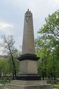 Sudkovy sady - obelisk utonulých zákopníků