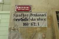 Pětikostelní náměstí - historická cedula