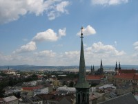 Pohled na město z věže kostela Sv. Mořice