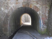 Tunel pod tratí v Borském parku