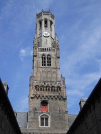 Věž Belfort tržnice - z nádvoří